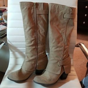 Tan fergalicious boots